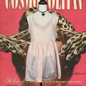 vintage pink babydoll top